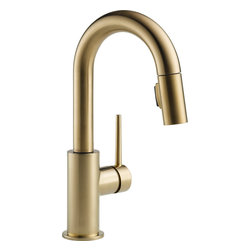 Delta Trinsic&reg; Single Handle Pull-Down Bar/Prep Faucet - Bar Faucets