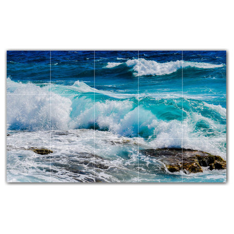 Beach Ceramic Tile Wall Mural HZ500093-53M. 30" x 18"