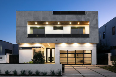 Contemporary exterior home idea in Los Angeles