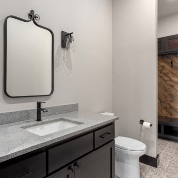 Industrial Farm House Guest Half Bathroom