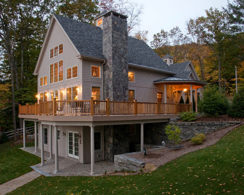 Walk out Basement  Deck Houzz