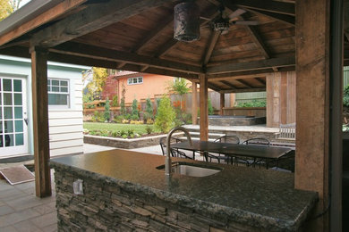 Photo of a transitional patio in Portland.