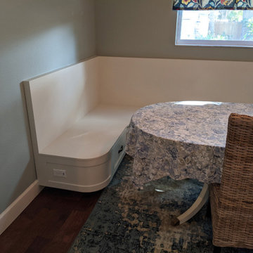 Custom Built-In Kitchen "L" Shape Banquette