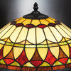 Luxury Western Tiffany Table Lamp, Matte Black, UQL7006