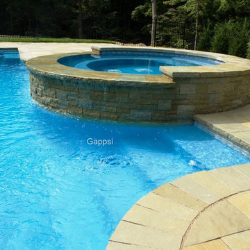 Gunite Swimming Pool in Cold Spring Harbor NY 11724, designed and built by Gapps
