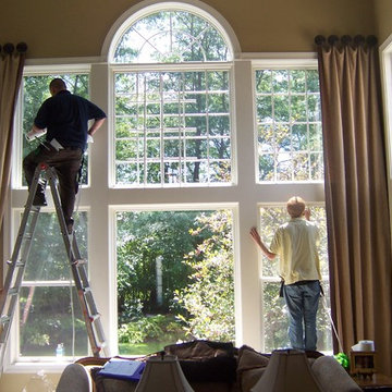 Vaulted Rooms With Window Film Application