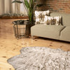 4' X 6'  Ombre Chocolate Faux Fur Washable Non Skid Area Rug
