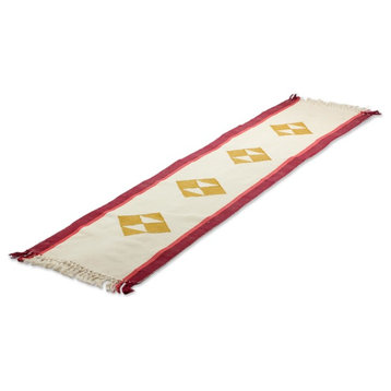 Cherry Orchard Path Cotton Table Runner