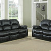 Homelegance Cranley 2-Piece Living Room Set, Black Leather