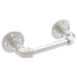 Allied Brass - Pipeline 2 Post Toilet Paper Holder, Satin Nickel - The Pipeline collection is the latest innovation for bathroom fittings from the Allied Brass Brand of products. This toilet tissue holder gives the industrial look of pipe fittings while blending aptly with both modern and traditional bathroom decor. This accessory is powder coated with lifetime materials to provide a decorative and clean finish. No wonder, this toilet tissue holder gives continual service for years without any trouble. The choice of superior materials makes this item free from corrosion and rust. Toilet paper holder mounts firmly with color coordinating screws and comes with a limited lifetime warranty.