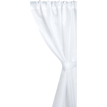 Polyester Fabric Window Curtain in White