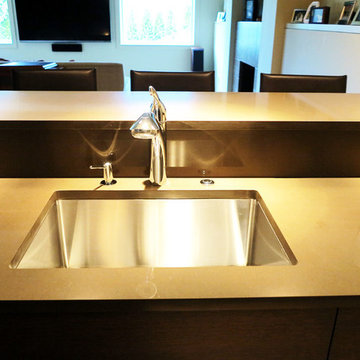 Caesarstone Quartz Basement Kitchen Countertop | GraniteMarbleWa.com