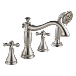Delta Cassidy Roman Tub w/ Hand Shower Trim - Tub And Shower Faucet Sets
