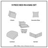 Madison Park Microfiber Printed 7-Piece Comforter Set, King