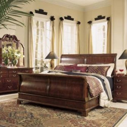 American Drew 791-304R-SET Cherry Grove Sleigh Bed Set Cherry Grove - Bedroom Furniture Sets