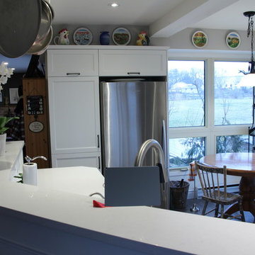 Wonderful White Corner Kitchen