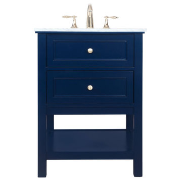 Elegant VF27024BL 24"Single Bathroom Vanity, Blue