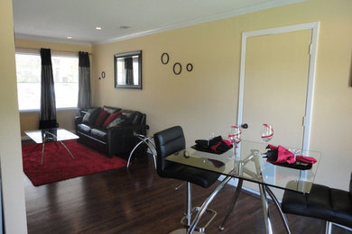 Example of a trendy dining room design in Dallas