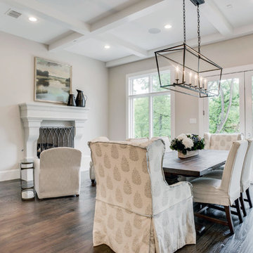 Dining Room with Fireplace Connected