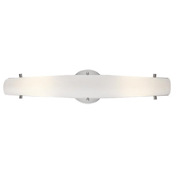 Eurofase Absolve 1-Light LED Wall Sconce, Chrome/Opal White