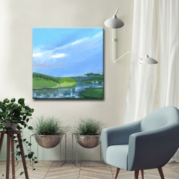 'Checkered Reflections' Ready2HangArt Canvas by Dana McMillan