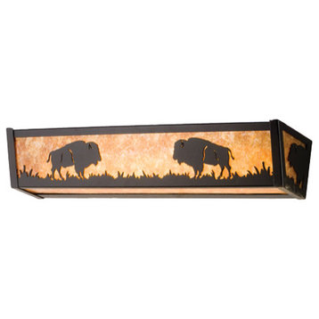 24 Wide Buffalo Vanity Light