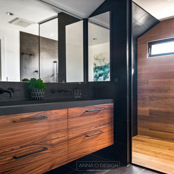 Sleek modern bathroom