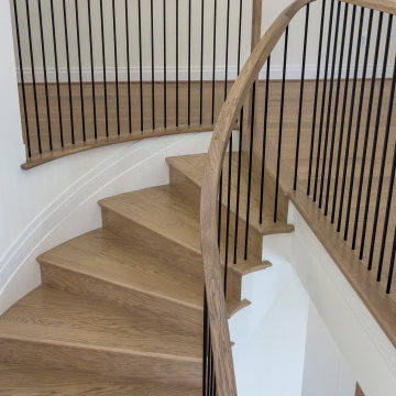 Project #144 | Slightly Curved Transitional Staircase