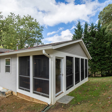 12'x22' addition with screen porch.