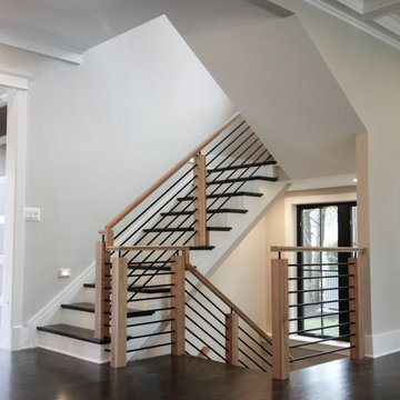 Project #69 | Contemporary Staircase with Horizontal Metal Rods