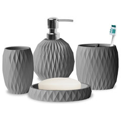 Savannah 4PC Bath Countertop Accessory Set