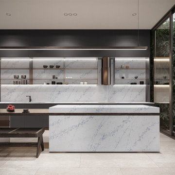 KITCHEN COUNTERTOP/BACK SPLASH