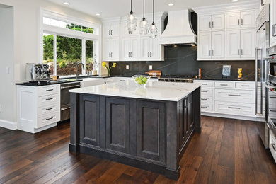 Inspiration for a transitional kitchen remodel in Seattle