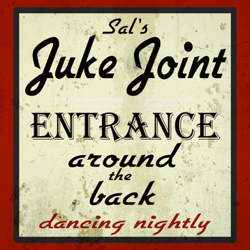 Sal's Juke Joint Entrance Sign Textual Art on Wrapped Canvas