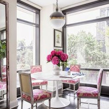 Saarinen Table with traditional chairs