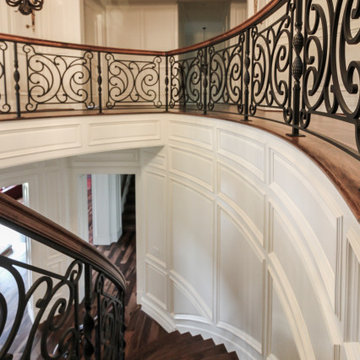 Project #74 | Circular Staircase with Hand-Forged Metal Panels