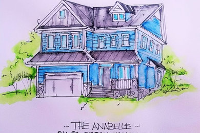 Arts and crafts exterior home photo in DC Metro