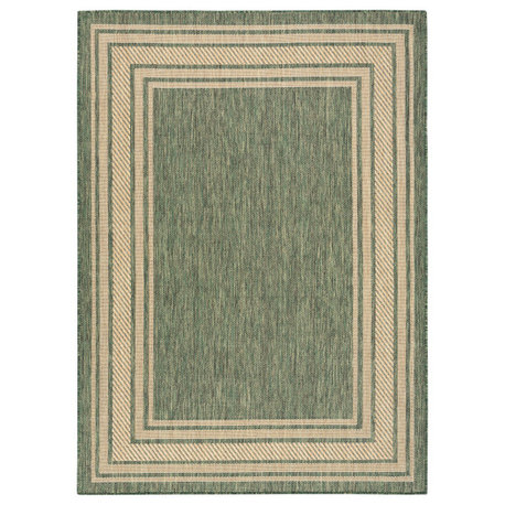 Nourison Horizon Indoor/Outdoor 5' x 7' Green Modern Rug