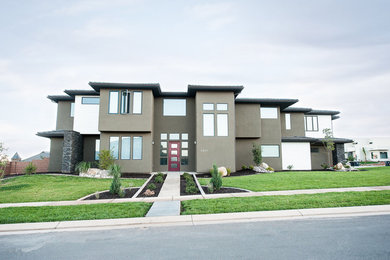 Inspiration for a modern exterior home remodel in Salt Lake City