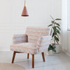 Saskia Arm Chair, Pale Pink