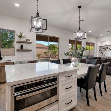 Transitional Kitchen & Fireplace Remodel