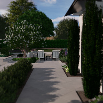 Neutral Estate Pool, Pavillion, Fireplace, Spa, Pickleball, and Garden