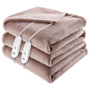 VEVOR Electric Heated Throw Blanket Warming 84" x 90" with 10hrs Timer Auto-Off