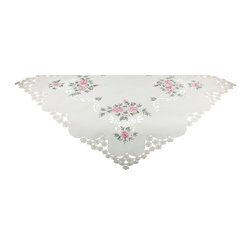 Xia Home Fashions - Bloom 36"x36" Table Topper - Tablecloths
