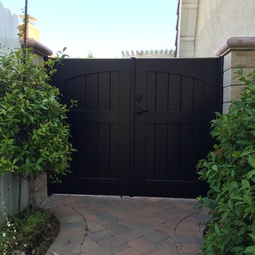 Clean and Simple Custom Wood Gates by Garden Passages