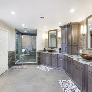 Large Transitional Master Bathroom
