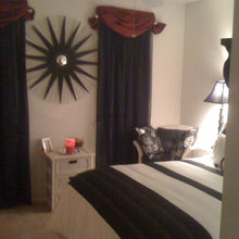 Black & White guest bedroom