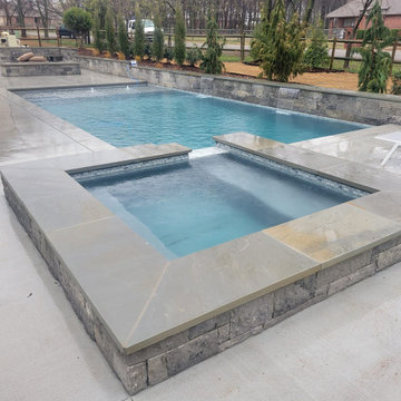 New  Swimming Pool Build with jacuzzi