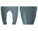 Greenbo Railing and Deck Planter, Dark Gray, Set of 2