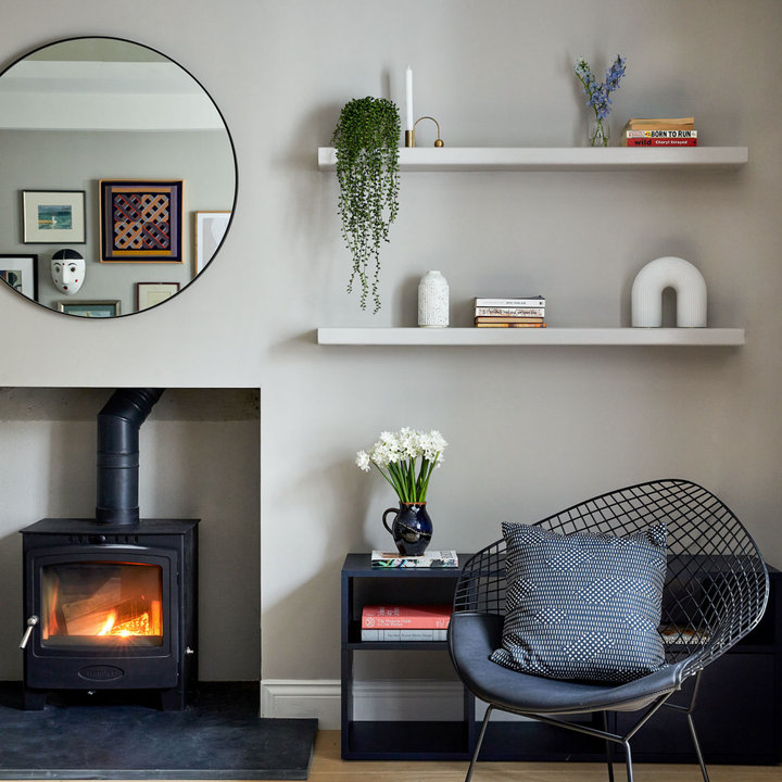 75 Beautiful Living Room with a Chimney Breast Ideas and Designs ...